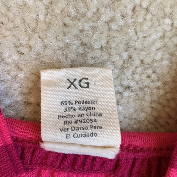 Love by Design Summer Top, Size XL, Pink Strips - Picture 5 of 10